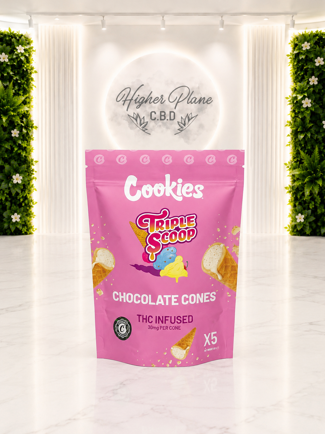 CHOCOLATE CONES TRIPLE SCOOP x5 – COOKIES®
